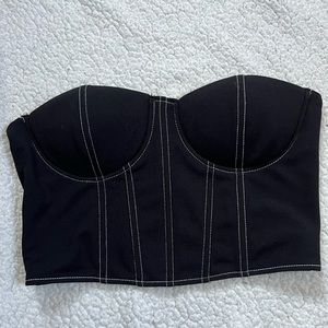 black corset top